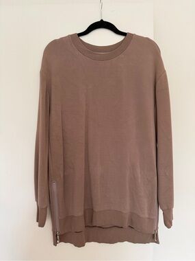 Varley Dusty Mauve Crewneck Sweatshirt